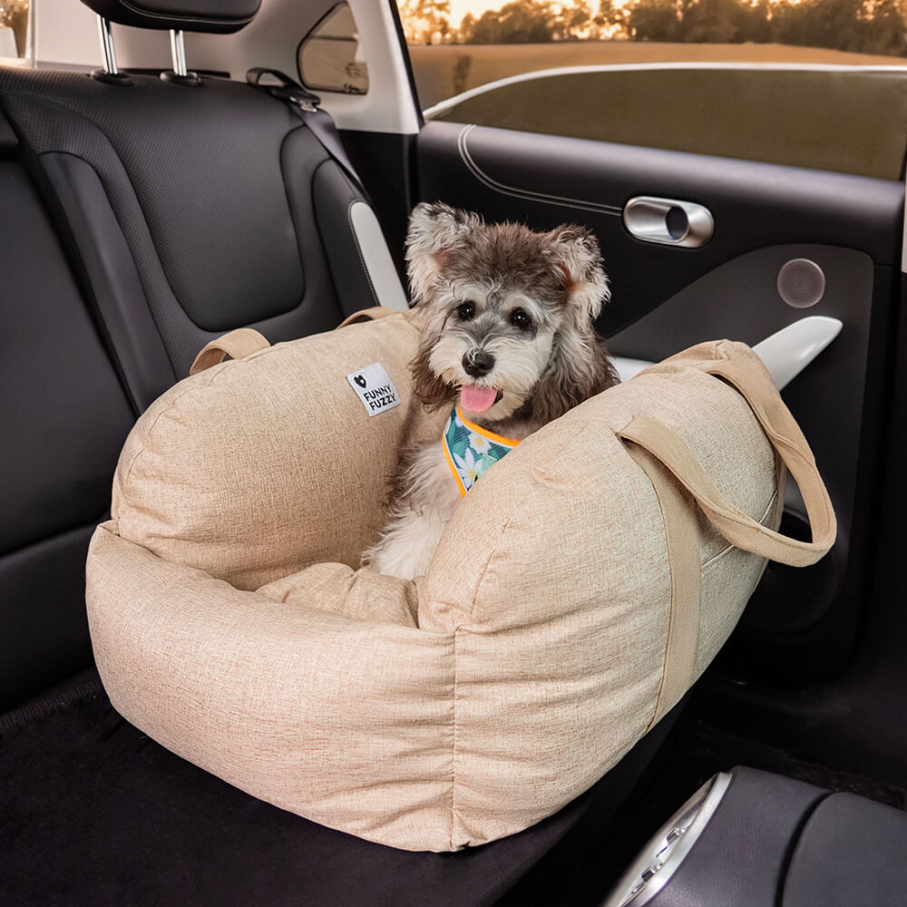 Linden - Dog Car Seat Bed with Safety Buckle, Dual-Use