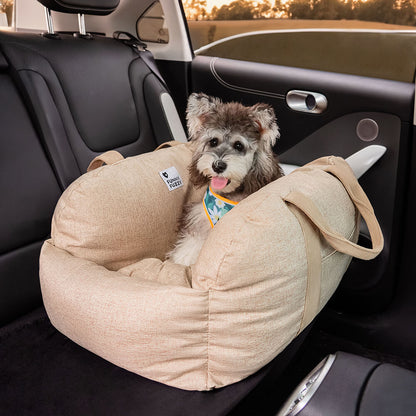 Linden - Dog Car Seat Bed with Safety Buckle, Dual-Use