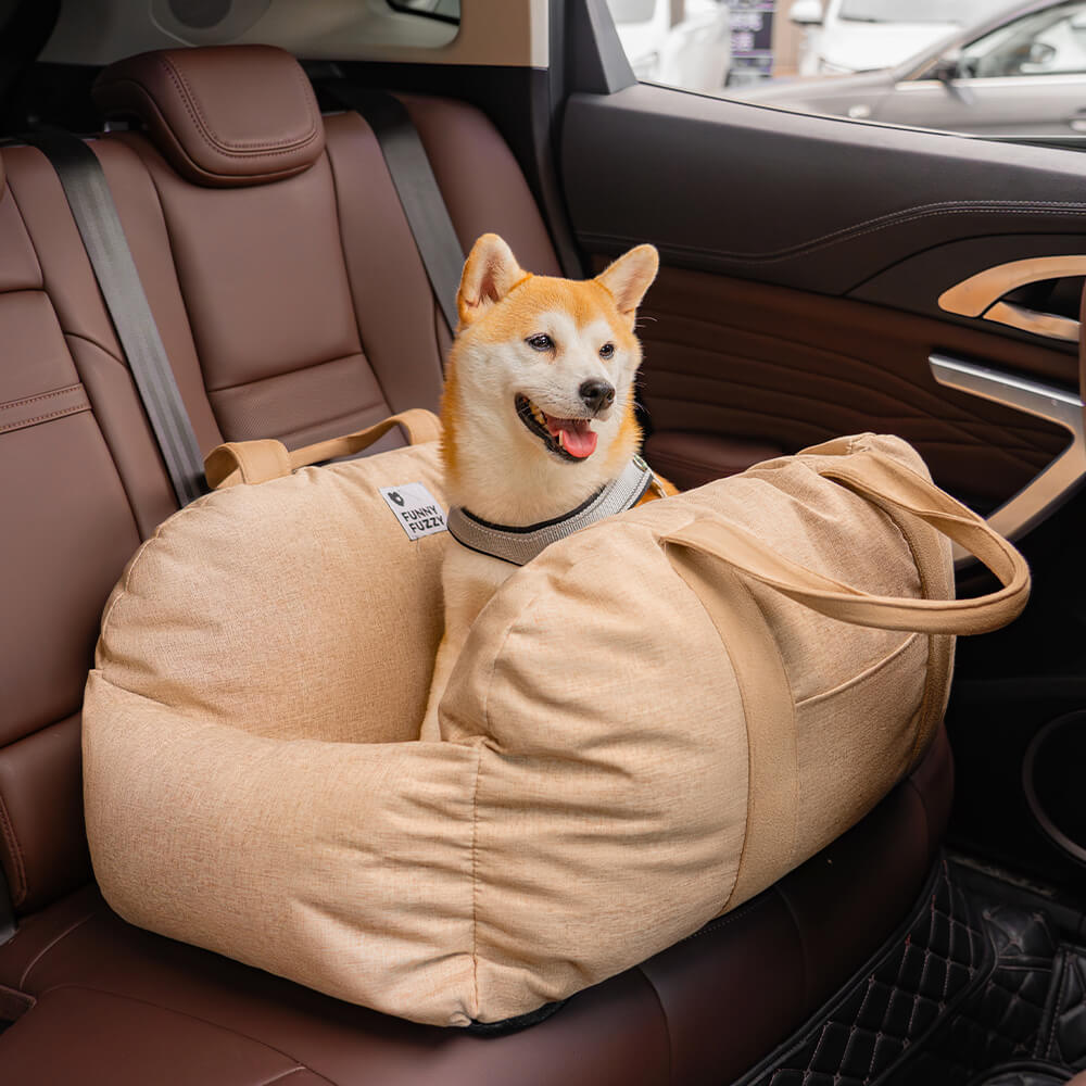 Linden - Dog Car Seat Bed with Safety Buckle, Dual-Use
