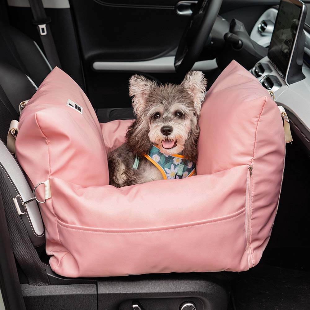Linden - Dog Car Seat Bed with Safety Buckle, Dual-Use