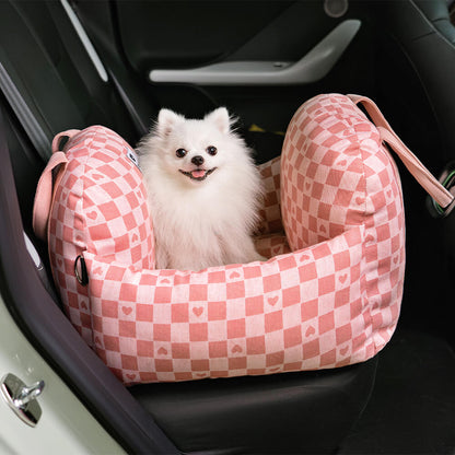 Linden - Dog Car Seat Bed with Safety Buckle, Dual-Use