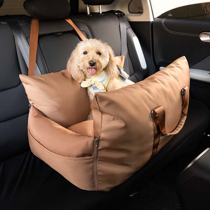 Linden - Dog Car Seat Bed with Safety Buckle, Dual-Use