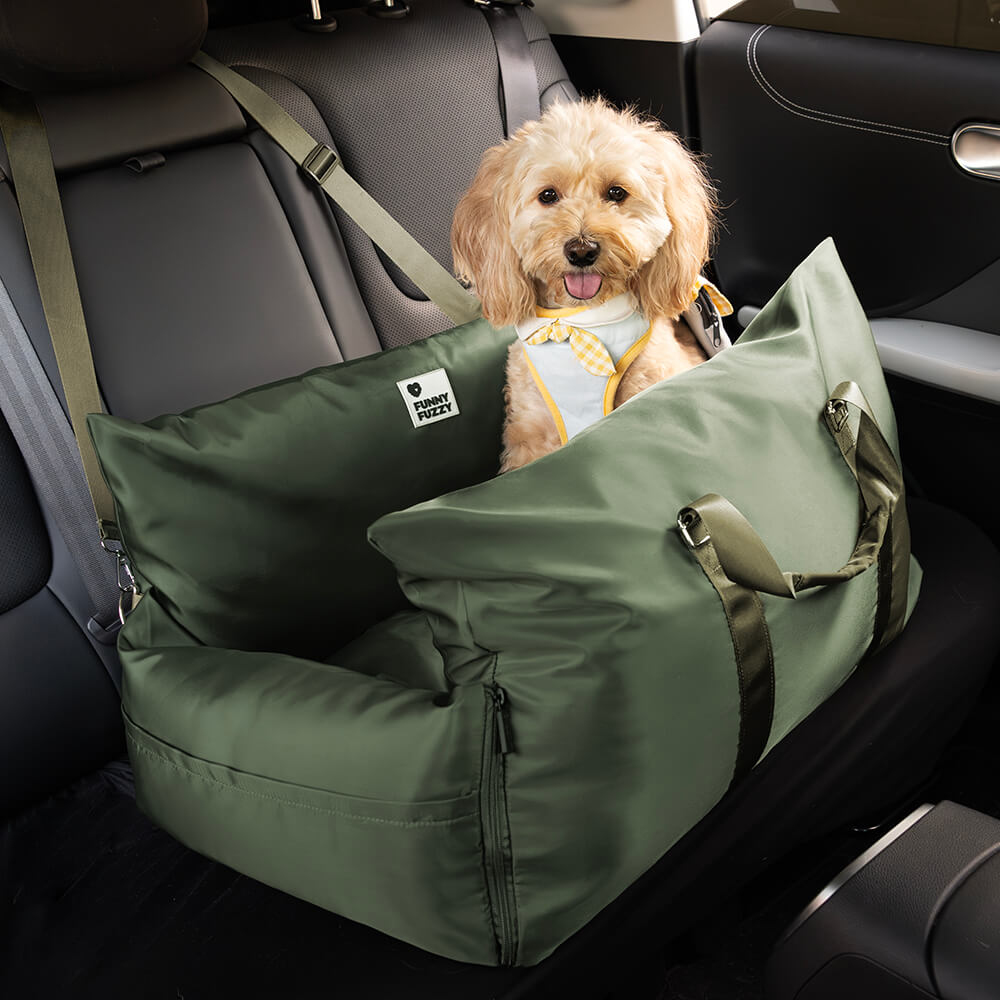 Linden - Dog Car Seat Bed with Safety Buckle, Dual-Use