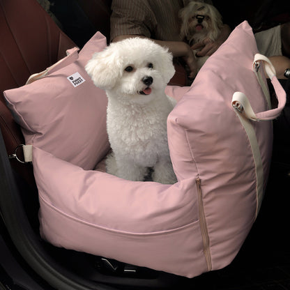 Linden - Dog Car Seat Bed with Safety Buckle, Dual-Use