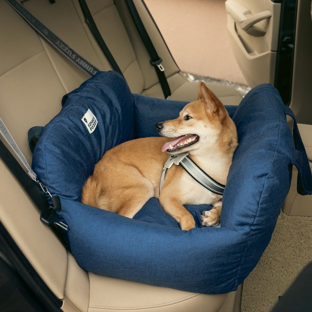 Linden - Dog Car Seat Bed with Safety Buckle, Dual-Use