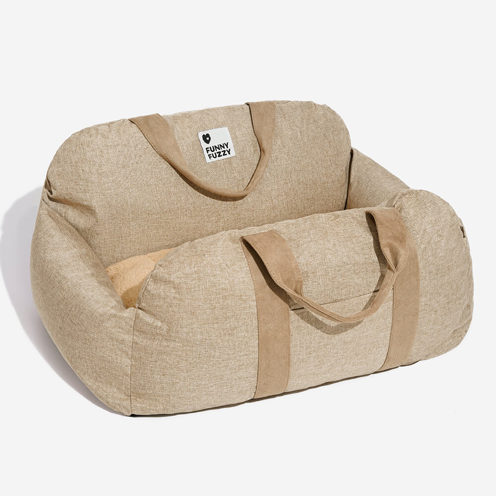 Linden - Dog Car Seat Bed with Safety Buckle, Dual-Use