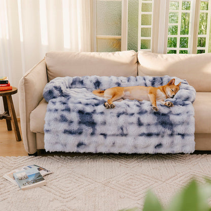 Vesta - Plush Calming Dog Sofa Protector Mat, Machine Washable