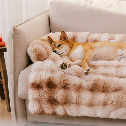 Vesta - Plush Calming Dog Sofa Protector Mat, Machine Washable
