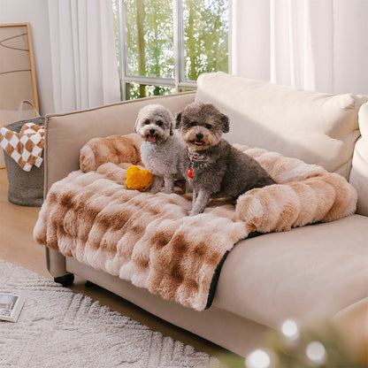 Vesta - Plush Calming Dog Sofa Protector Mat, Machine Washable