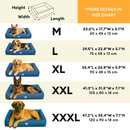 Fenn - Orthopedic Waterproof Bolster Dog Bed, Outdoor