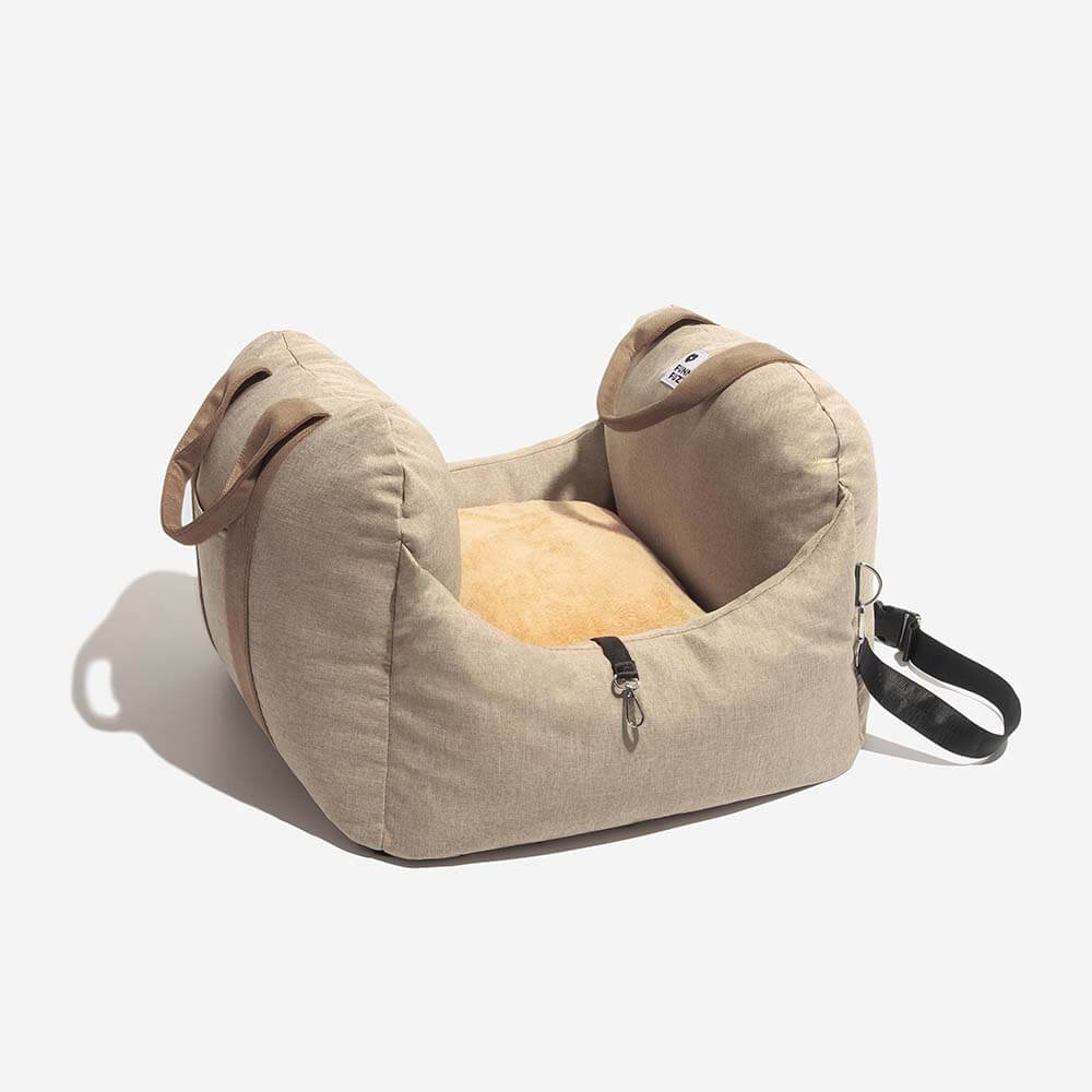 Linden - Dog Car Seat Bed with Safety Buckle, Dual-Use