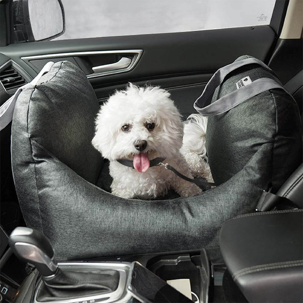 Linden - Dog Car Seat Bed with Safety Buckle, Dual-Use
