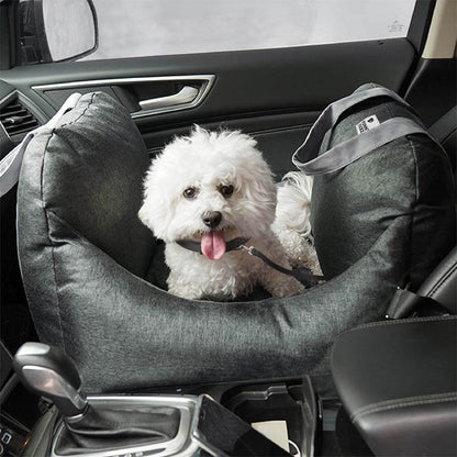 Linden - Dog Car Seat Bed with Safety Buckle, Dual-Use