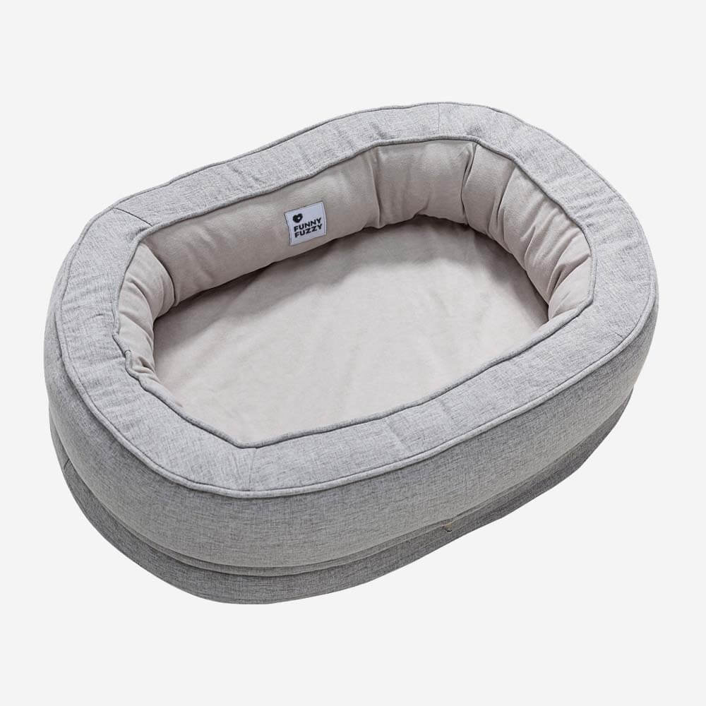 Larch - Orthopedic Donut Dog Bed, Raised Edges, Machine Washable