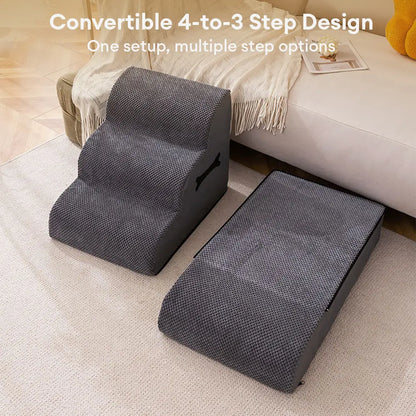 Holt - Adjustable Soft Dog Stairs with Ramp Option, 3 or 4 Step