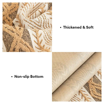 Hollow - Striped Chenille Non-Slip Couch Cover