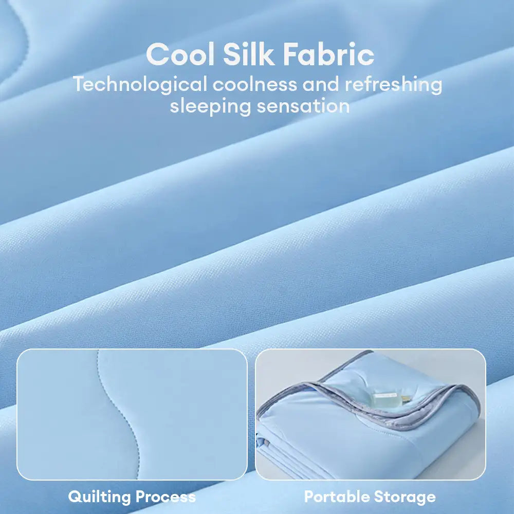 Sedge - Cooling Ice Silk Double-Sided Blanket, Wave