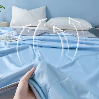 Sedge - Cooling Ice Silk Double-Sided Blanket, Wave