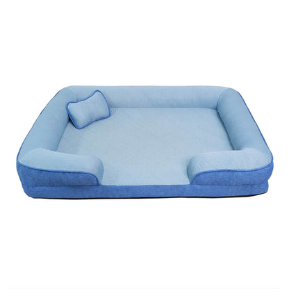 Luff - Cooling Orthopedic Dog Sofa Bed, Egg-Crate Foam with Four Bolsters