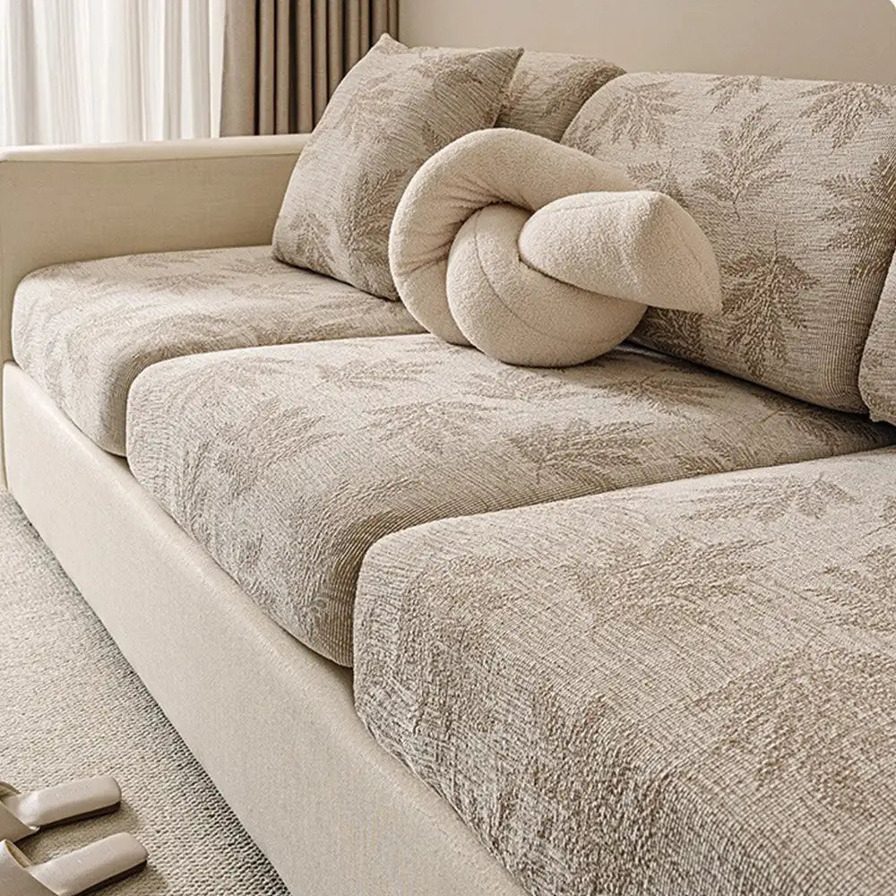 Yarrow - Elastic Chenille Anti-Scratch Full Couch Cover