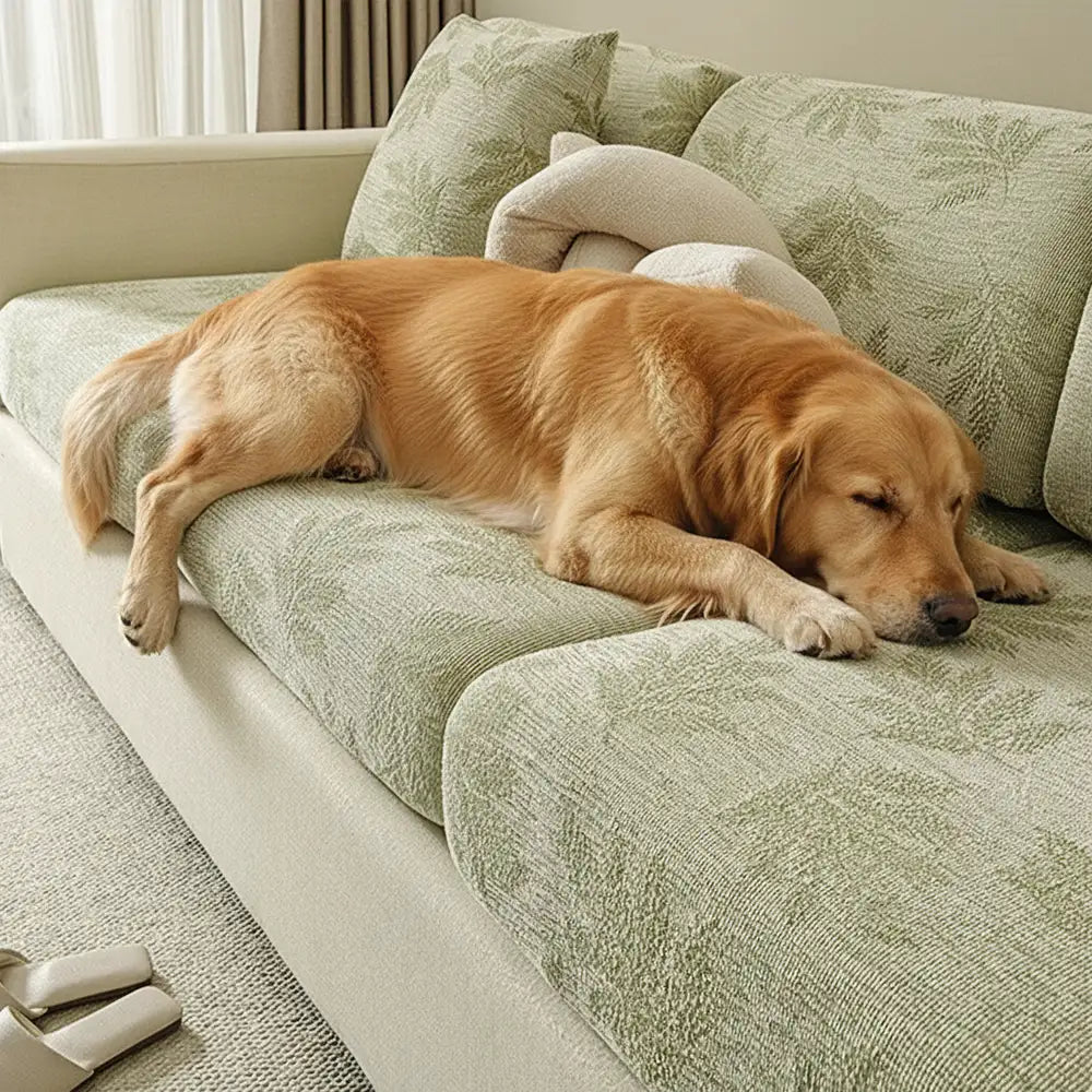 Yarrow - Elastic Chenille Anti-Scratch Full Couch Cover