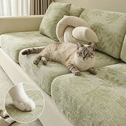 Yarrow - Elastic Chenille Anti-Scratch Full Couch Cover