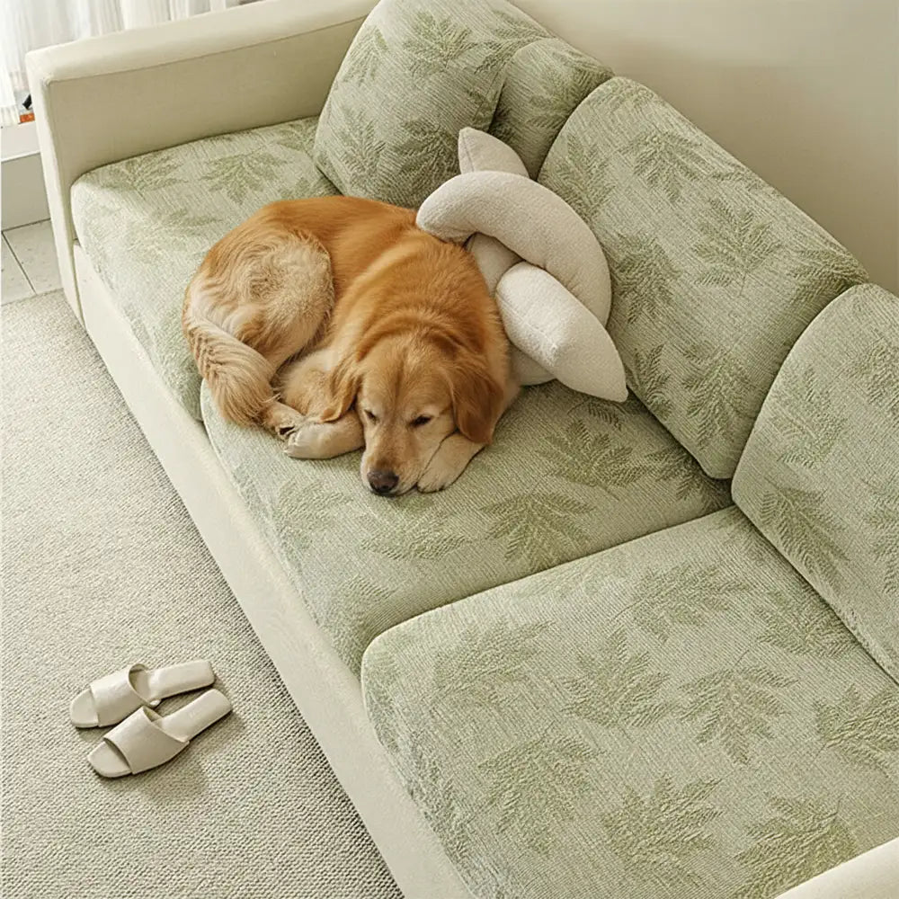 Yarrow - Elastic Chenille Anti-Scratch Full Couch Cover