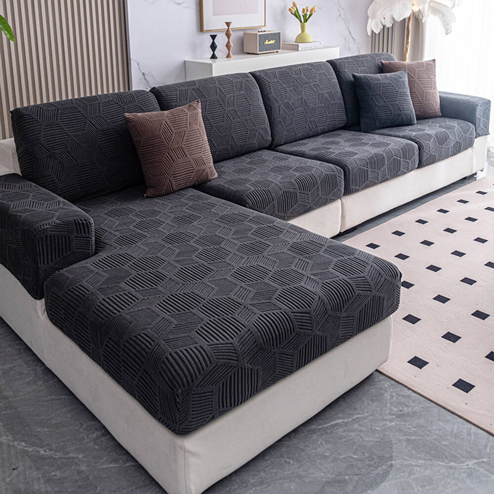 Glen - Stretch Honeycomb Ice Silk Couch Cover