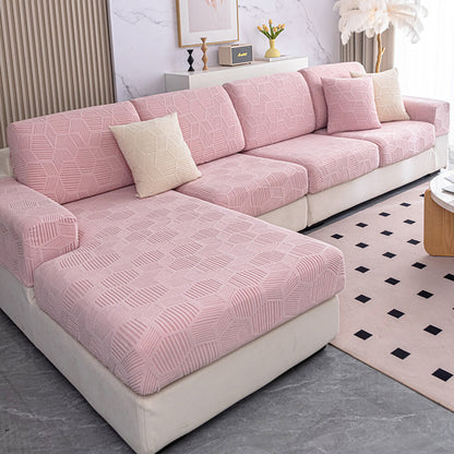Glen - Stretch Honeycomb Ice Silk Couch Cover