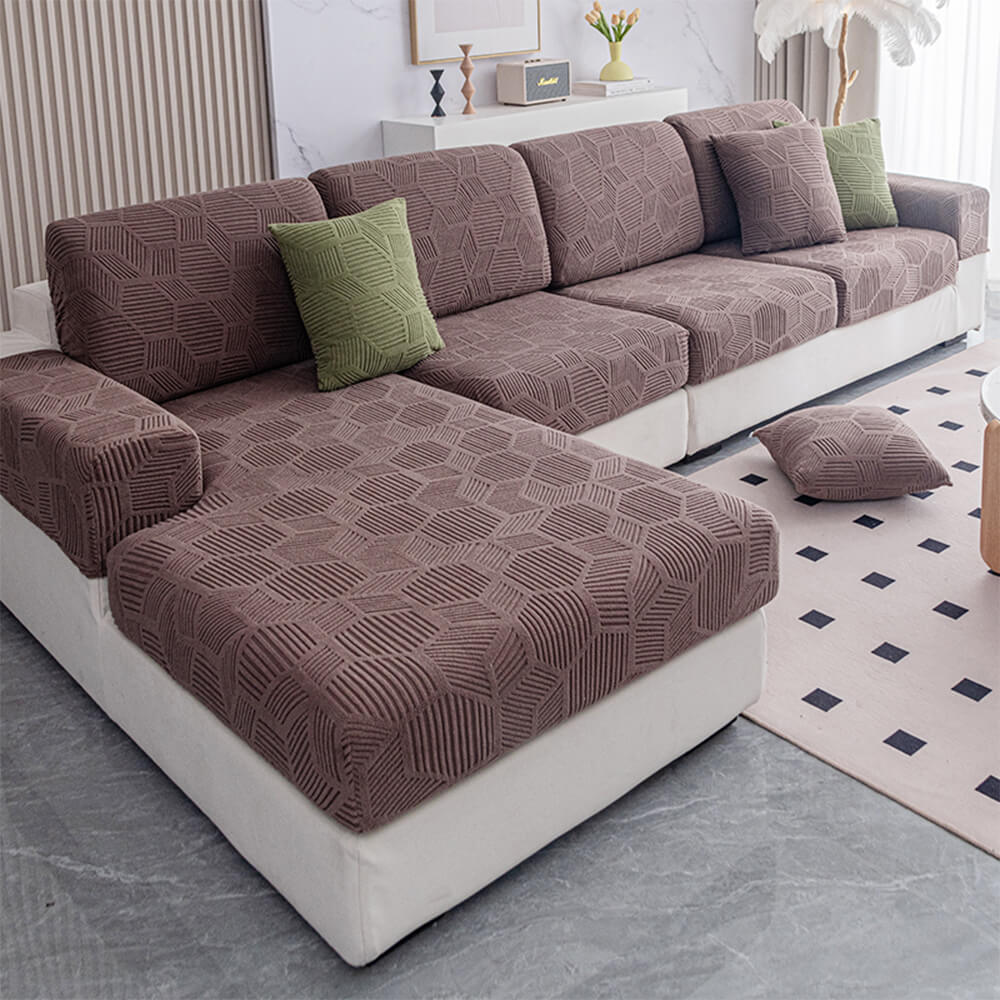 Glen - Stretch Honeycomb Ice Silk Couch Cover
