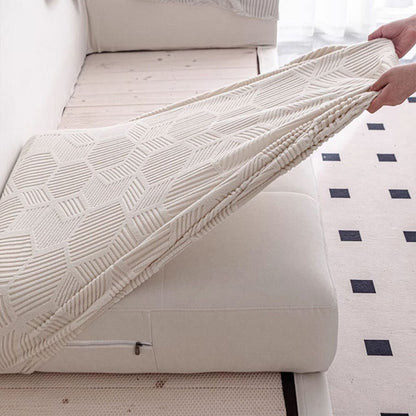 Glen - Stretch Honeycomb Ice Silk Couch Cover