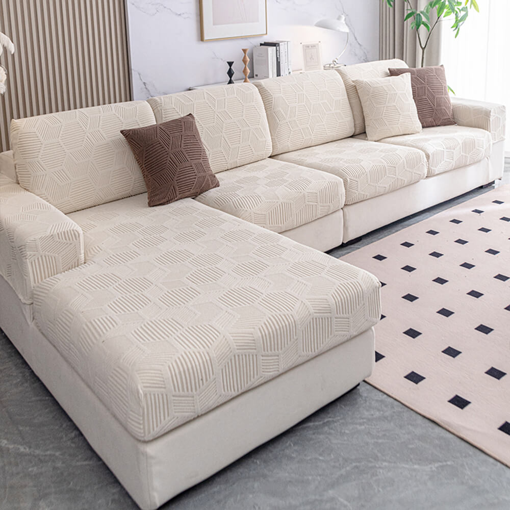 Glen - Stretch Honeycomb Ice Silk Couch Cover