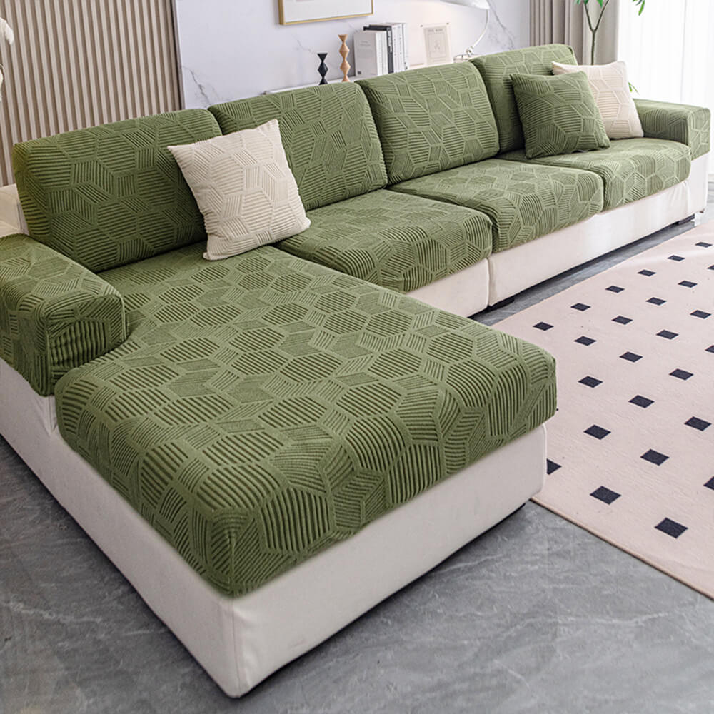Glen - Stretch Honeycomb Ice Silk Couch Cover