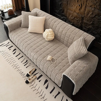 Cove - One-Piece Waterproof Flannel Sofa Cover, Non-Slip
