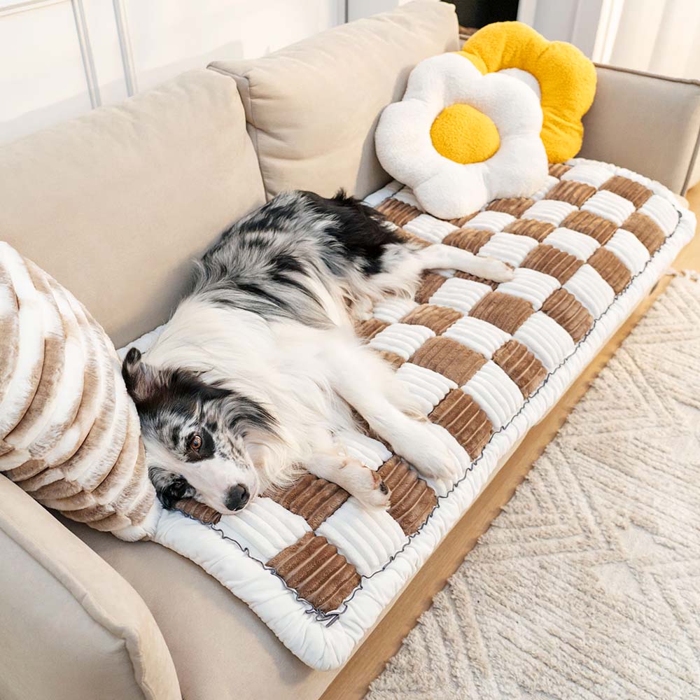 Quill - Chenille Dog Mat and Sofa Cover with Non-Slip Base