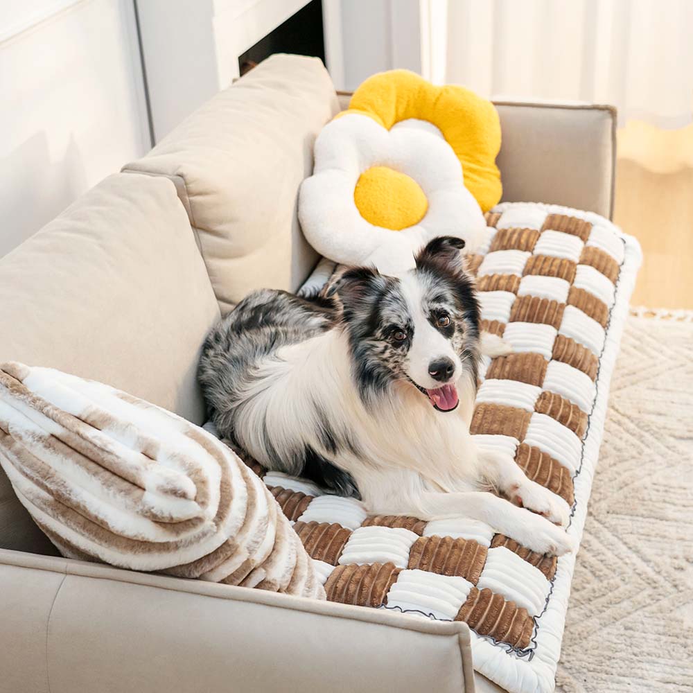 Quill - Chenille Dog Mat and Sofa Cover with Non-Slip Base
