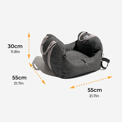 Linden - Dog Car Seat Bed with Safety Buckle, Dual-Use