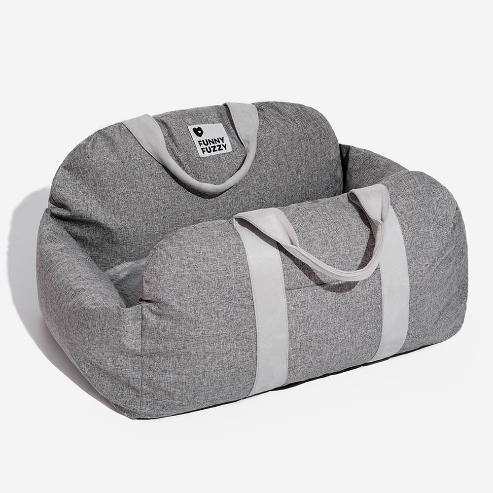 Linden - Dog Car Seat Bed with Safety Buckle, Dual-Use
