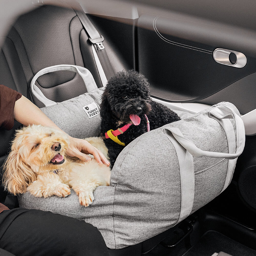 Linden - Dog Car Seat Bed with Safety Buckle, Dual-Use