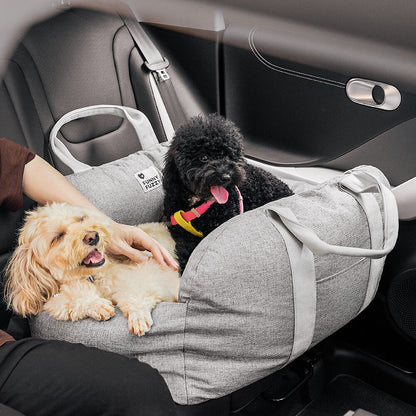 Linden - Dog Car Seat Bed with Safety Buckle, Dual-Use