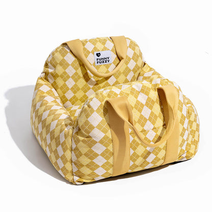 Linden - Dog Car Seat Bed with Safety Buckle, Dual-Use