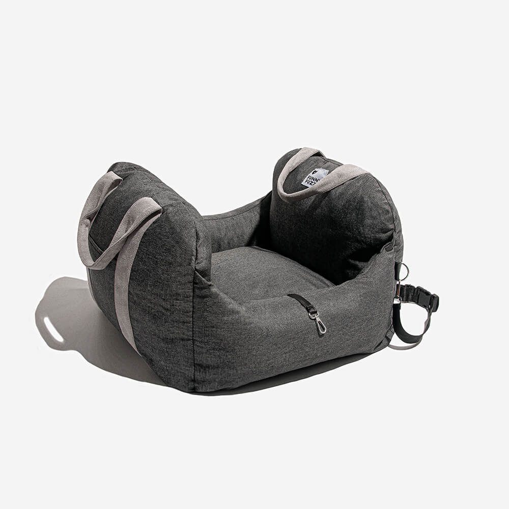 Linden - Dog Car Seat Bed with Safety Buckle, Dual-Use