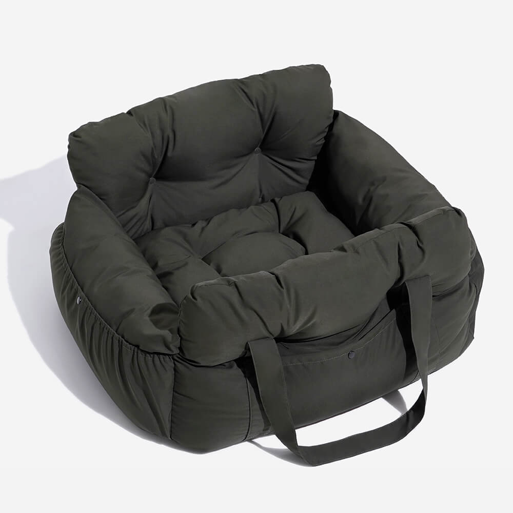 Linden - Dog Car Seat Bed with Safety Buckle, Dual-Use