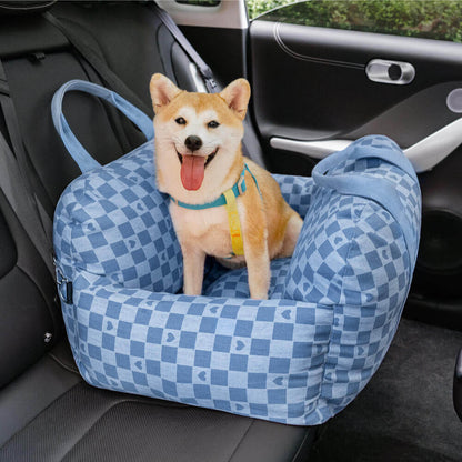 Linden - Dog Car Seat Bed with Safety Buckle, Dual-Use