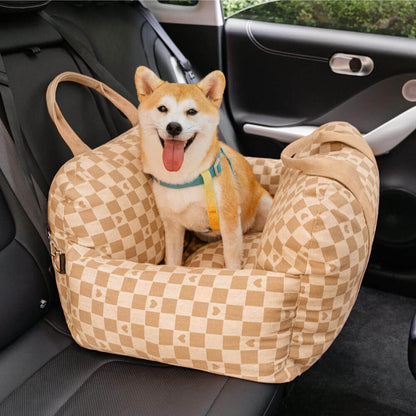Linden - Dog Car Seat Bed with Safety Buckle, Dual-Use