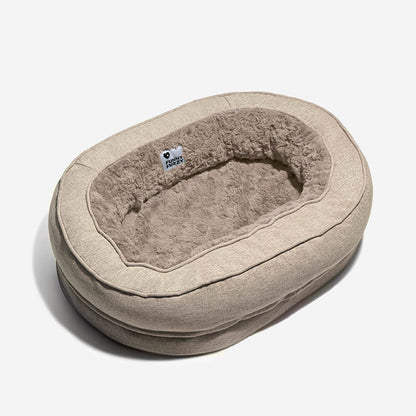 Larch - Orthopedic Donut Dog Bed, Raised Edges, Machine Washable