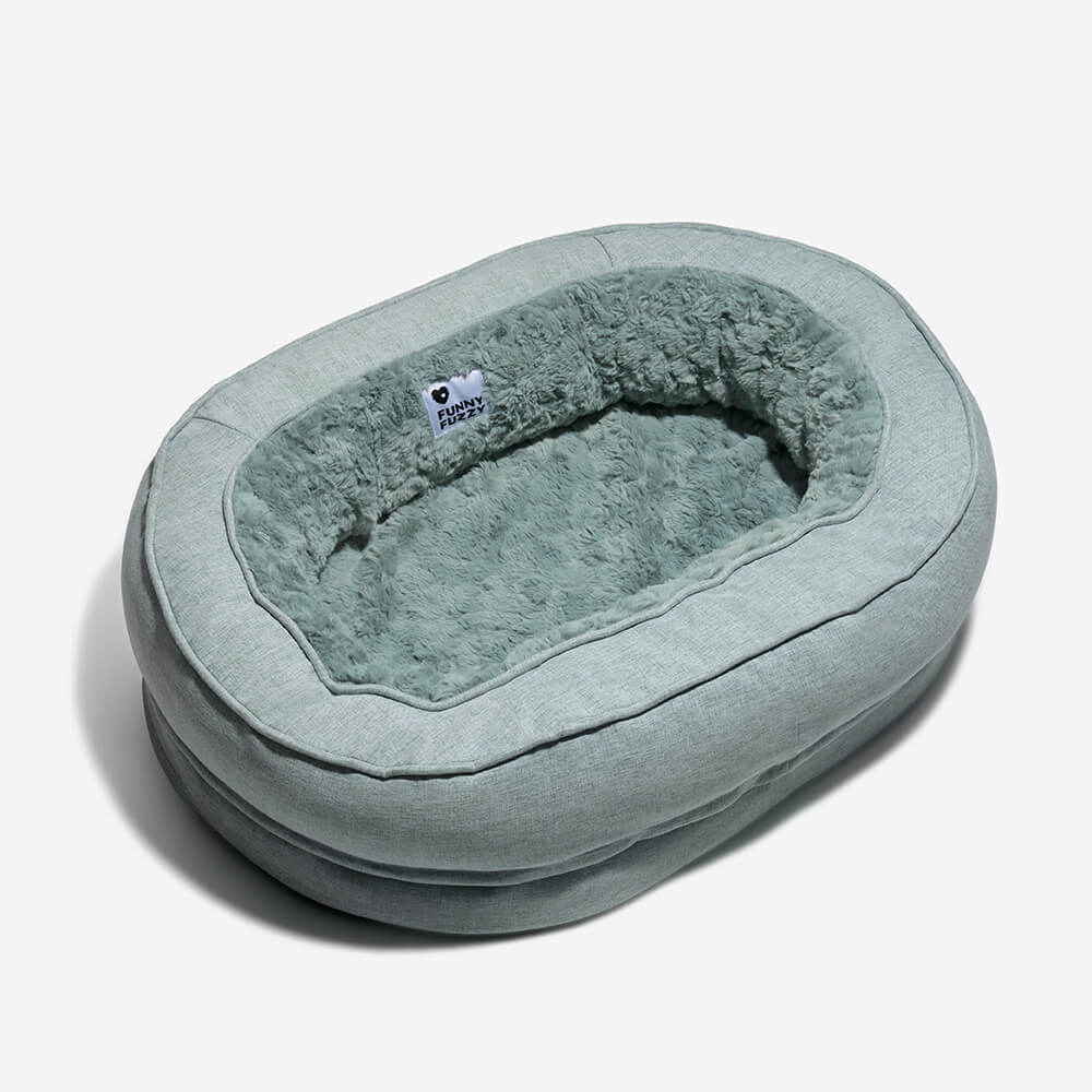 Larch - Orthopedic Donut Dog Bed, Raised Edges, Machine Washable