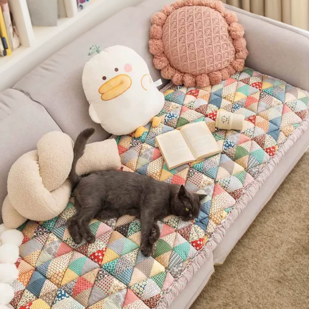 Holm - Quilted Cotton Garden Sofa Protector Cover