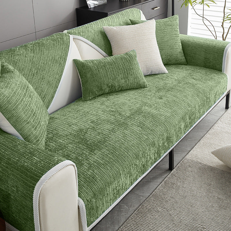 Frith - Waterproof Antimicrobial Chenille Couch Cover, Non-Slip