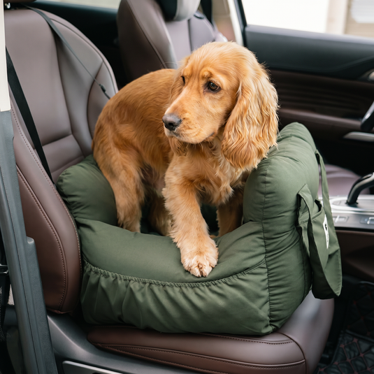 Grove dog car seat with Cocker Spaniel